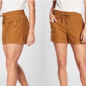 Athleta Cabo Linen 4” shorts